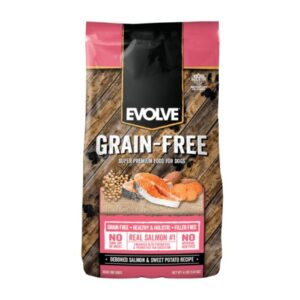 EVOLVE DOG GRAIN FREE SALMON 12LB – 5.44KG
