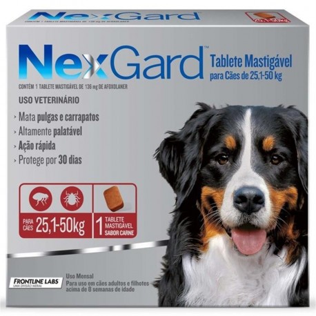 NEXGARD PERROS 25.1 - 50KG