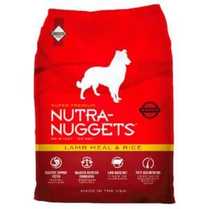 NUTRA NUGGETS CORDERO Y ARROZ 7.5KG