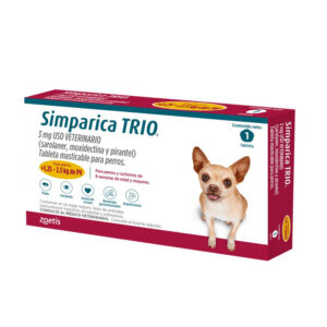 Simparica Trio Antipulgas Perros 2.5-5kg