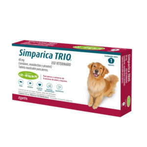 Simparica Antiparasitario Trio Perros (De 20 a 40 Kg) 1 Tableta